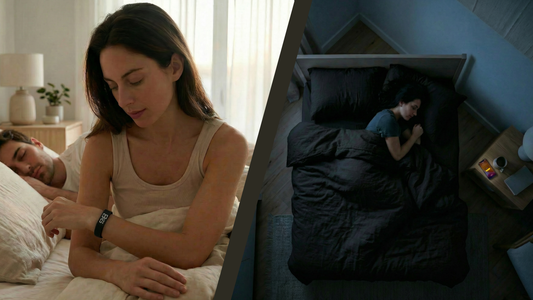 Comparison of a Morning Vibe silent vibrating alarm wristband and a phone alarm
